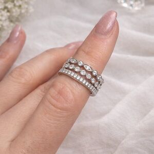 Sterling Silver Set of 3 Stacking Rings